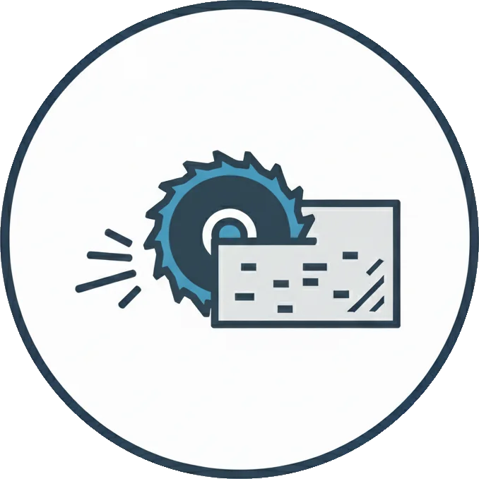 Concrete Cutting Icon